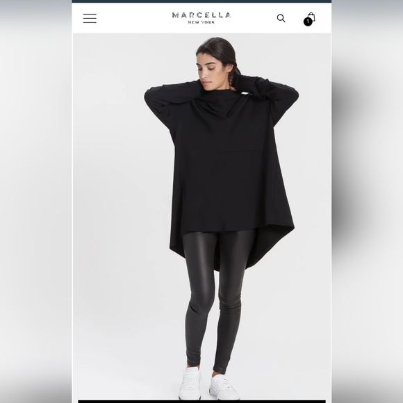 Marcella NYC Tops - Marcella NYC Firenze Hoodie XXL Black